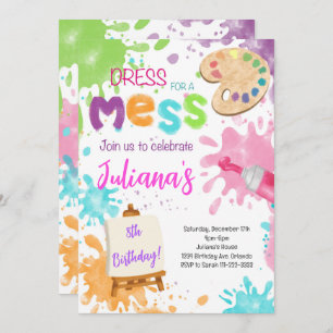 Pintando Convite de Aniversário