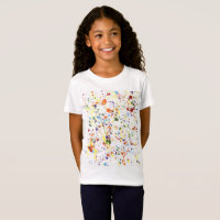 "Pinte a camisa das meninas do Splatter"