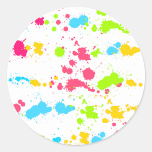 Pinte a etiqueta do Splatter