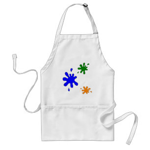 pinte o avental do splatter