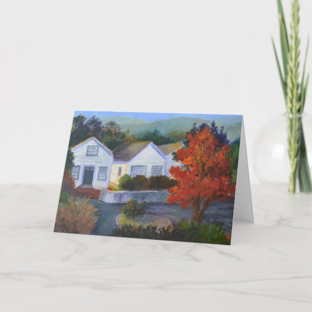 Pinte o cartão de saudação da cidade (Frente)