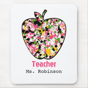 Pinte o professor Mousepad de Apple do Splatter