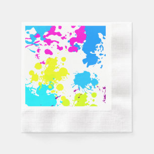 Pinte o Splatter, Paintball, guardanapo de papel