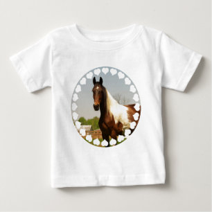 Pinte o t-shirt do bebê do cavalo