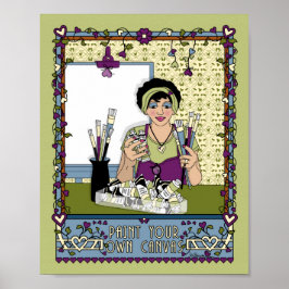 Pinte Seu Próprio Canvas_A_ Poster 8x10