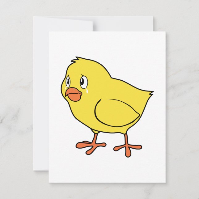 Pintinho Amarelo Chorando Dia Nacional do Frango (Frente)