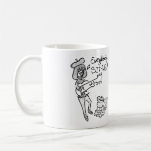 Pintinho do Beatnik e caneca de café de Eddie