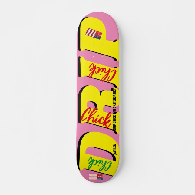 Pintinho DRIP JMT 7 de 3/4 pol com skateboard (Frente)