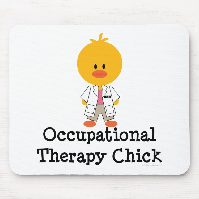 Pintinho Mousepad da terapia ocupacional (Frente)