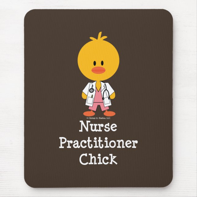 Pintinho Mousepad do médico da enfermeira (Frente)