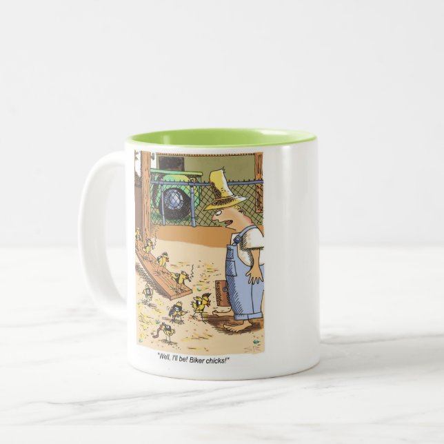 Pintinhos "A caneca original" (Frente Esquerda)