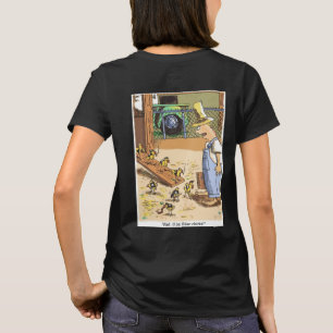 Pintinhos Biker traseiras de camiseta preta para m