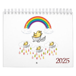 pintinhos de calendário do Rainbow 2025