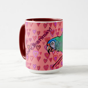 Pintô feliz caneca de café de dois tons