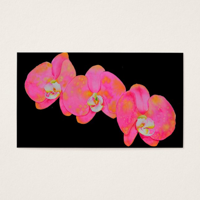 Pintor de aquarelas rosa Pintura de orquídeas (Frente)