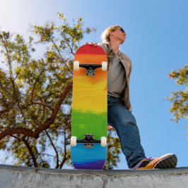 Pintor de óleo Colores Arco-Íris LGBT skate - Orgu