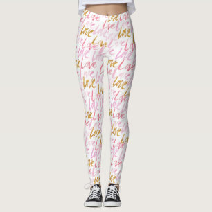 Pintor e Dourado Leggings femininas
