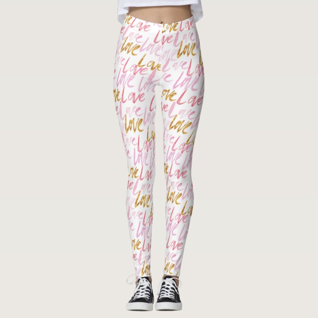 Pintor e Dourado Leggings femininas (Frente)