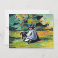 Pintor no trabalho de Paul Cezanne, Vintage Fine A