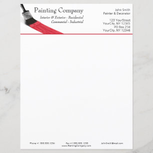 Pintor Service Company Brush Red
