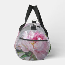 Pintura a Óleo Elegante Peônia Rosa Impasto Grosso