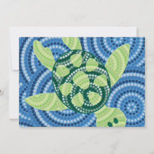Pintura aborígene do ponto da tartaruga