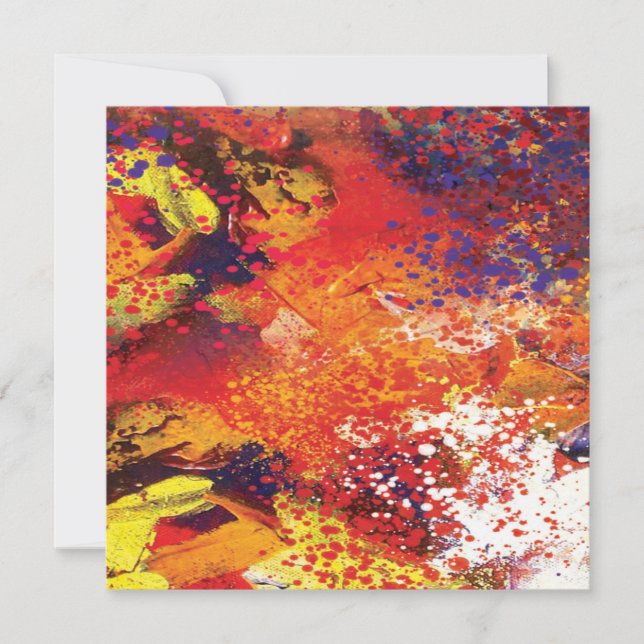 Pintura Abstrata de respingos (Frente)