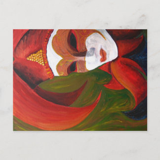 Pintura acrílica "Carnivale" - Cartão postal