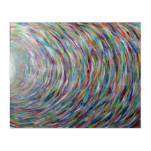 Pintura Arco-íris Original Impressão 20"x16" em ac
