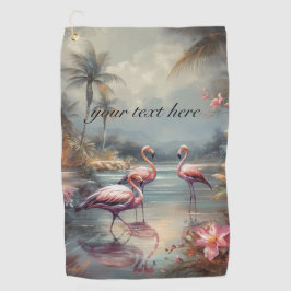 pintura botânica em vintage flamingos personalizáv