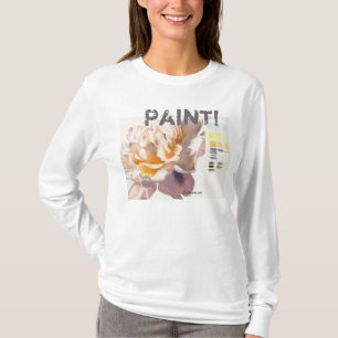 Pintura! Camiseta da aguarela da flor