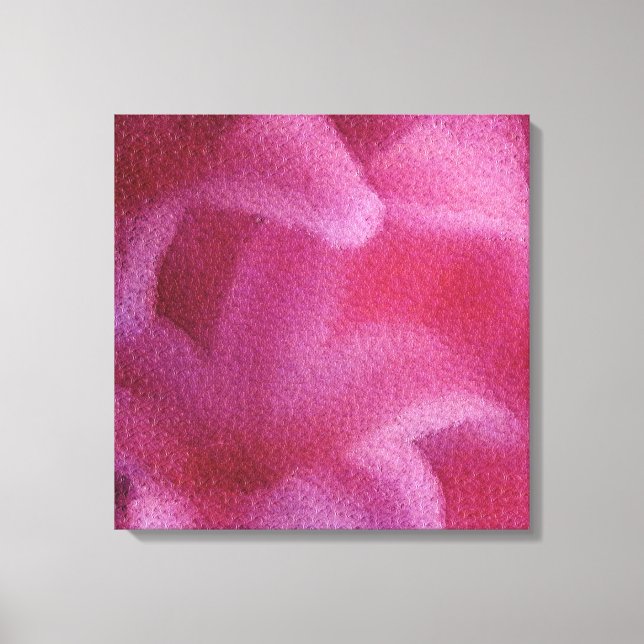 Pintura com flor rosa Lily Art nº 2 - Canvas (Frente)