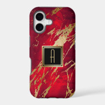 Pintura com respingos de monograma dourado