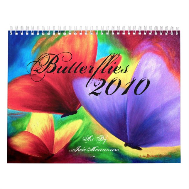 Pintura da borboleta de 2010 calendários (Capa)