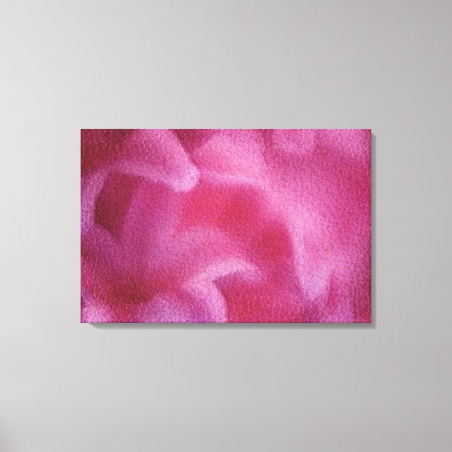 Pintura da flor rosa Lily - Arte - Canvas (Frente)