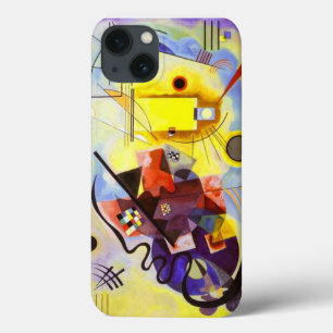 Pintura de Abstrato Amarelo Azul Kandinsky