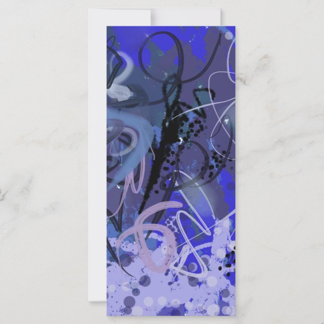 Pintura de abstrato azul (Frente)