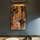 Pintura de abstrato original 6 impressão escuro<br><div class="desc">Impressão de pintura vertical abstrato original - Esta peça é sombria, escura, rica em contraste com uma sugestão de preto, coloração de olhos castanhos e beges, que é melhor para decoração doméstica ou de escritório. Também vem em outras cores da sua escolha. Escolha entre a paleta de cores disponível ou...</div>