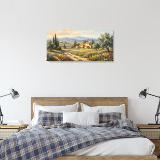 Pintura de Aldeia Canvas Premium Envolvido