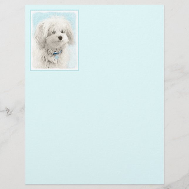 Pintura de Algodão de Tulear - Arte de Cachorro Or (Frente)