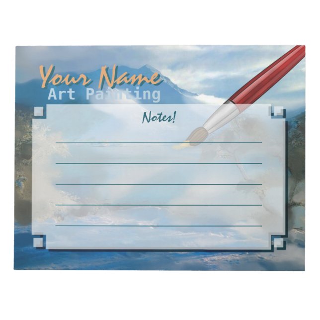 Pintura de arte - Bloco de notas (Frente)