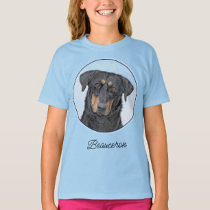 Pintura de Beauceron - T-Shirt Cachorro Original B