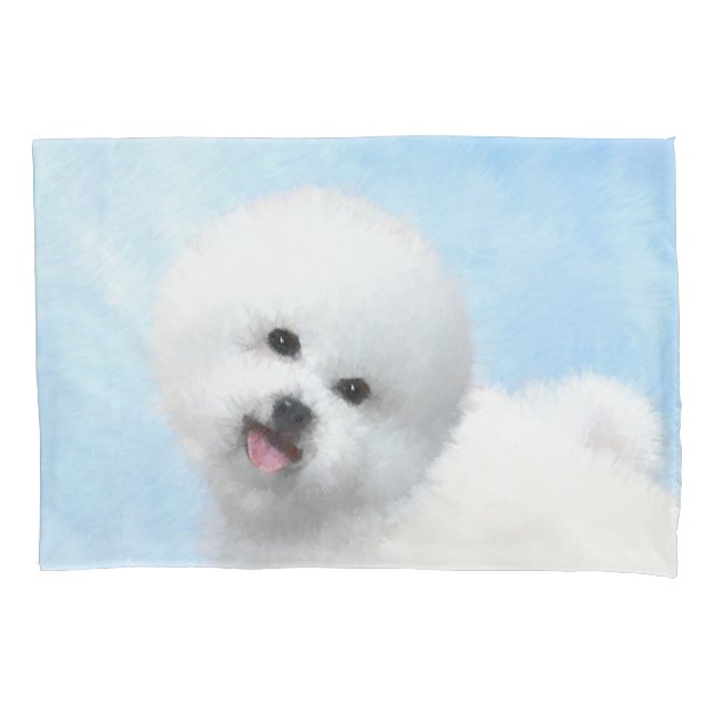 Pintura de Bichon Frise - Arte de Cachorro Origina (Frente)