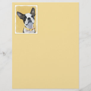 Pintura de Boston Terrier - Arte de Cachorro Origi
