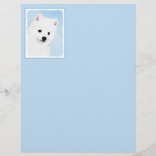 Pintura de Cachorro Eskimo Americano - Arte Origin (Frente)