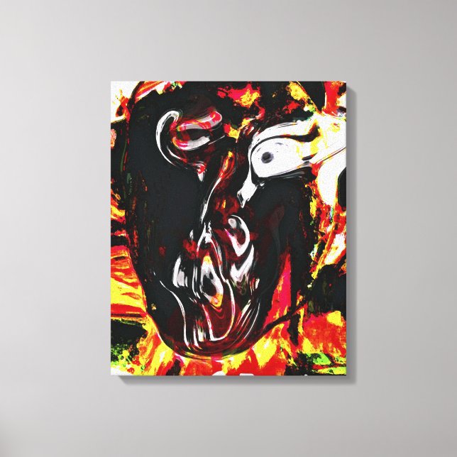 Pintura de Canvas da Galeria "Líder de Tribo" (Frente)