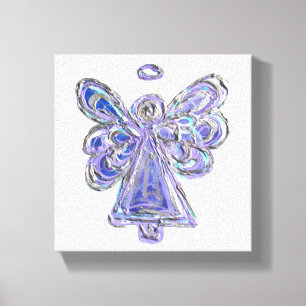 Pintura de Canvas de Anjo do Guardian Purple