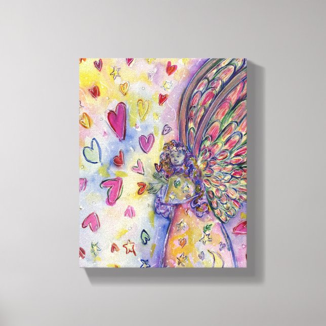 Pintura de Canvas de Anjo Universo Manifestante (Frente)