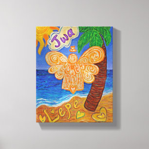 Pintura de Canvas de Arte de Anjo Caribe