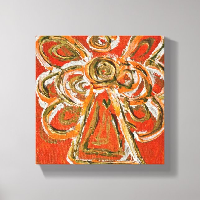 Pintura de Canvas do Anjo do Orange Guardian (Frente)